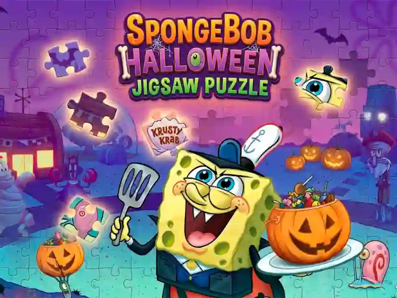 Spel SpongeBob Halloween Jigsaw Puzzle på nätet