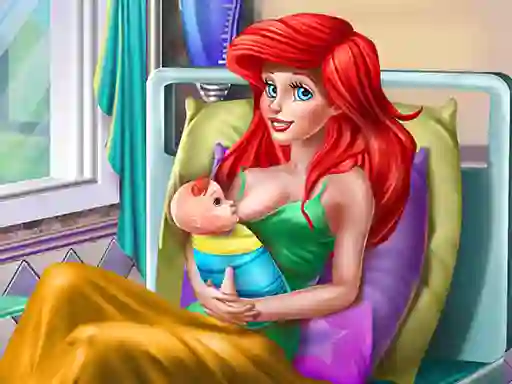 Spel Princess Mermaid Mommy Birth på nätet