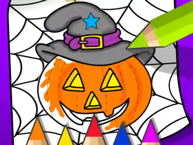 Spel Halloween Coloring Book på nätet