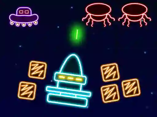 Spel Neon Invaders på nätet