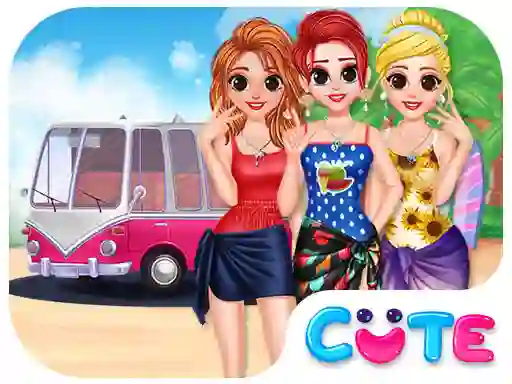 Spel Besties Summer Vacation på nätet