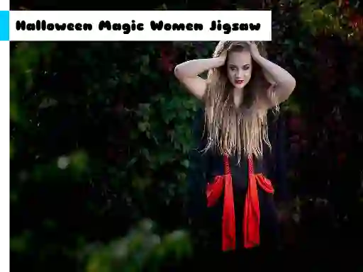 Spel Halloween Magic Women Jigsaw på nätet
