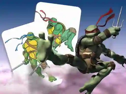 Spel Ninja Turtles Memory card Match på nätet