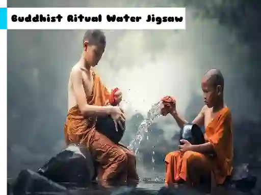 Spel Buddhist Ritual Water Jigsaw på nätet