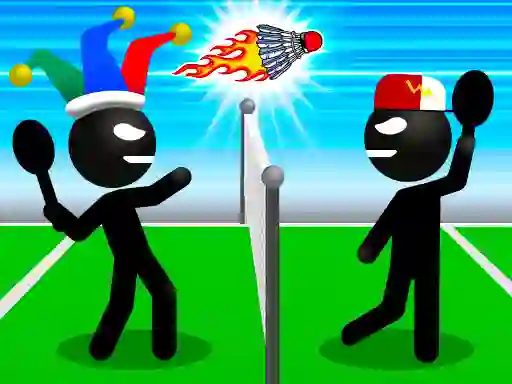Spel Stickman Sports Badminton på nätet