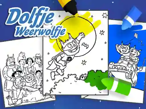 Spel Coloring Alfie The Werewolf på nätet