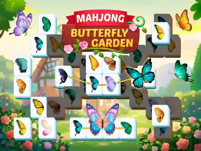 Spel Mahjong Butterfly Garden på nätet