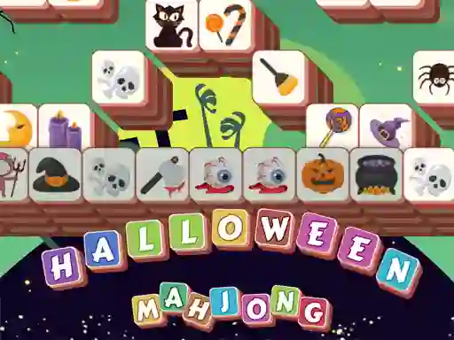 Spel Halloween Mahjong Tiles på nätet