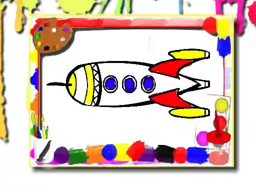 Spel Rockets Coloring Book på nätet