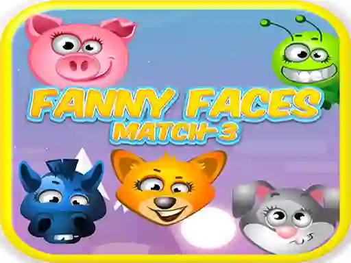 Spel Funny Faces Match-3 på nätet