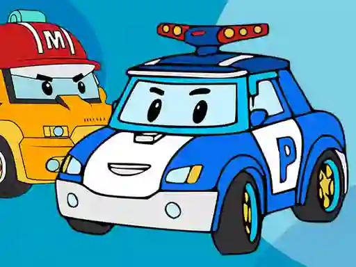 Spel Robocar Coloring Book på nätet