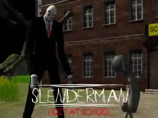 Spel Slenderman Lost at School på nätet