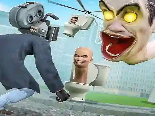 Spel Skibidi Toilet TopDown Survival på nätet