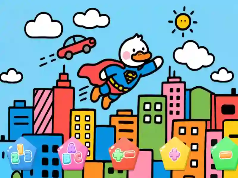 Spel Color By Code Super Duck på nätet