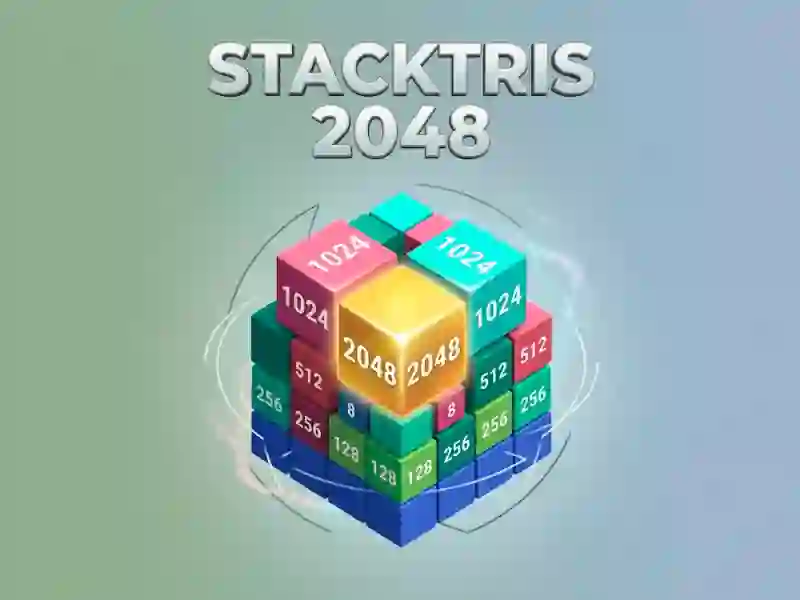 Spel Stacktris 2048 på nätet