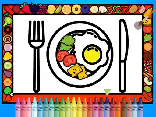 Spel Color and Decorate Dinner Plate på nätet