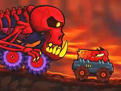 Spel Car Eats Car: Volcanic Adventure på nätet