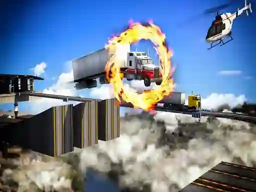 Spel Impossible Truck Driving Stunt Track Parking på nätet