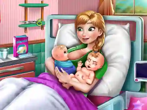 Spel Ice Princess Twins Birth på nätet