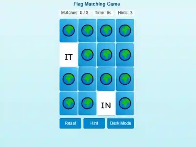 Spel Memory Match Flag Edition på nätet