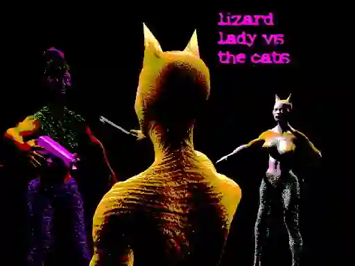 Spel Lizard Lady Vs The Cats på nätet