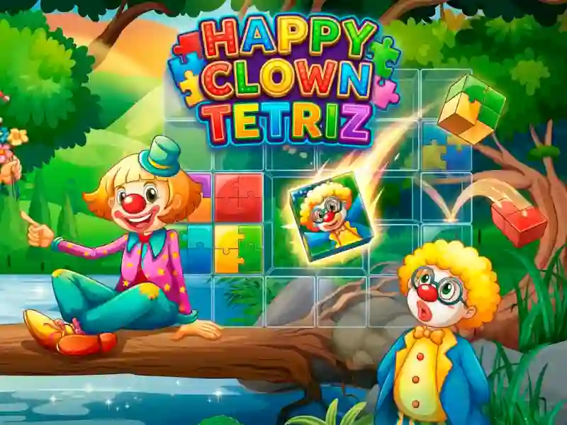Spel Happy Clown Tetriz på nätet
