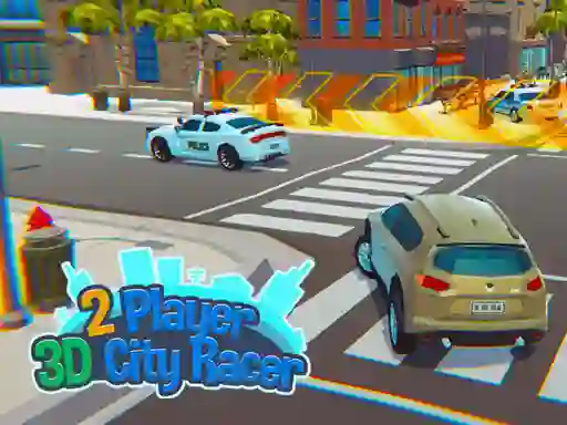 Spel 2 Player 3D City Racer på nätet