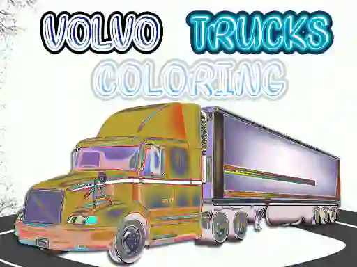 Spel Volvo Trucks Coloring på nätet