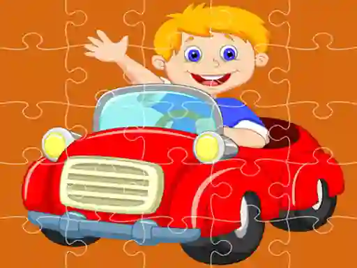 Spel Pedal Cars Jigsaw på nätet