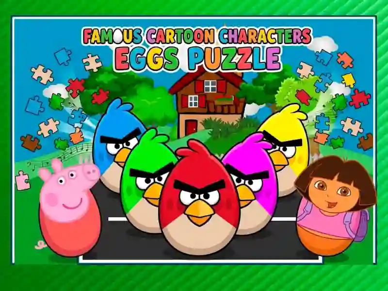 Spel Famous Cartoon Characters Eggs på nätet