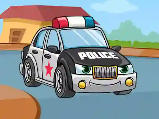 Spel Police Cars Jigsaw på nätet