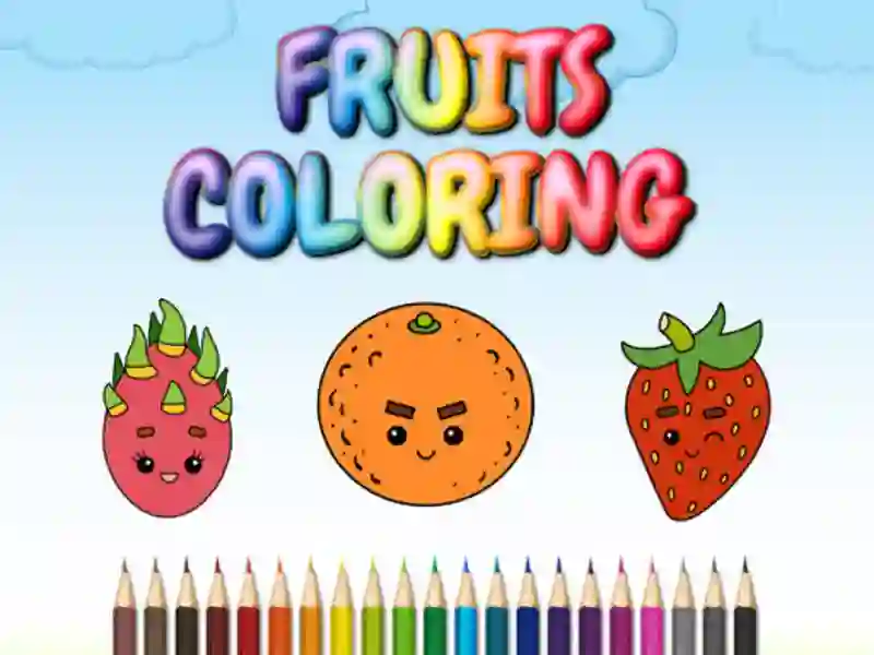 Spel FRUITS COLORING på nätet