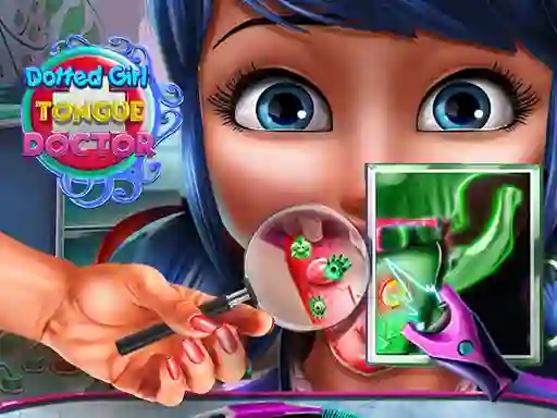 Spel Dotted Girl Tongue Doctor på nätet