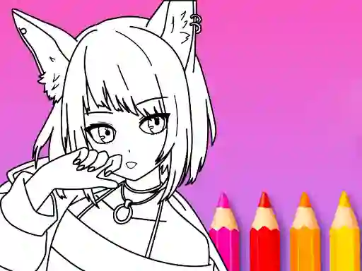 Spel Anime Manga Coloring Book på nätet