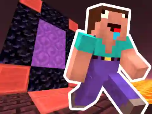 Spel Noob Steve Nether på nätet