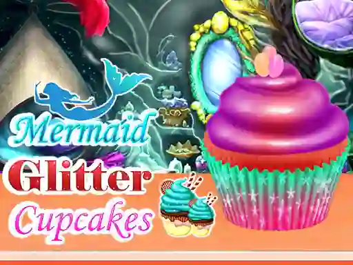 Spel Mermaid Glitter Cupcakes på nätet