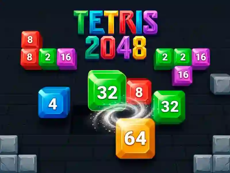 Spel Tetris 2048 på nätet