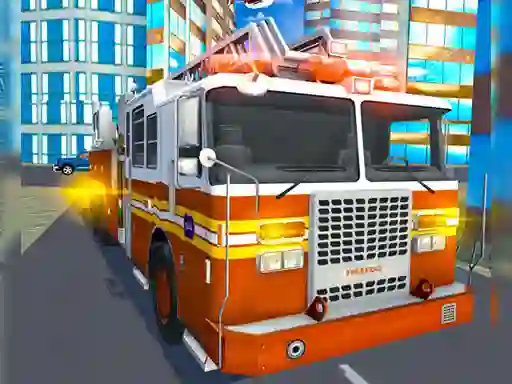 Spel Fire City Truck Rescue Driving Simulator på nätet