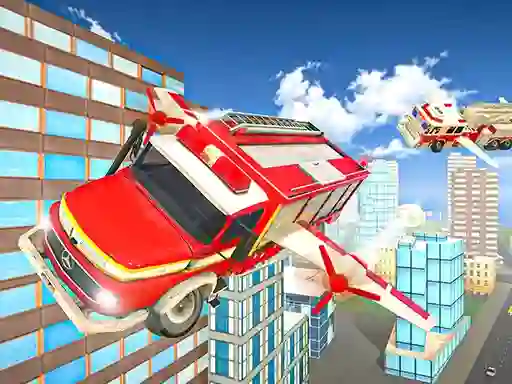 Spel Flying Fire Truck Driving Sim på nätet