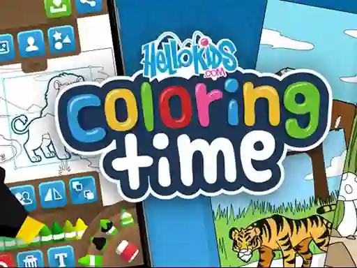 Spel Hello kids Coloring Time på nätet