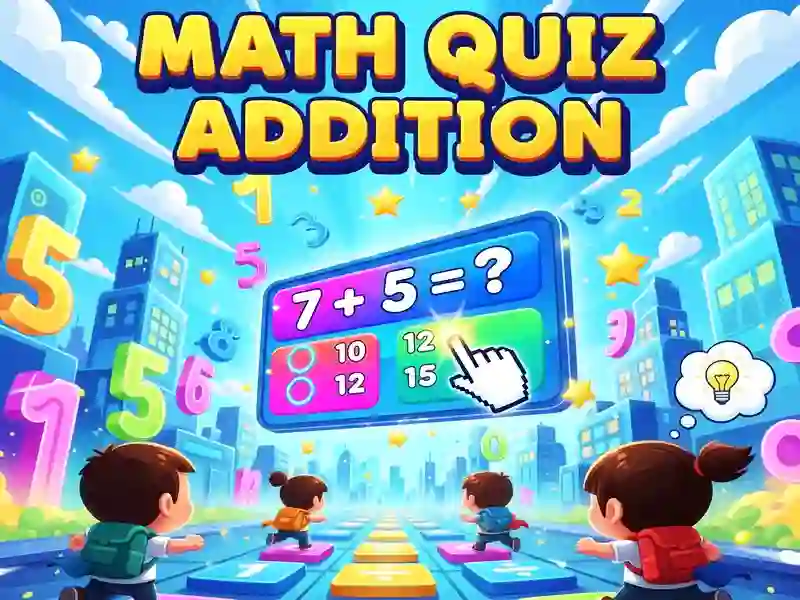 Spel Math Quiz Addition på nätet