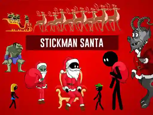 Spel Stickman Santa på nätet