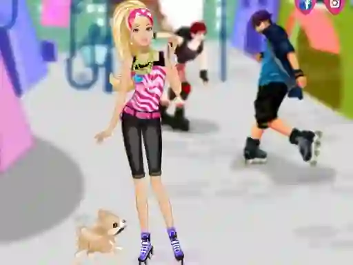Spel Barbie on roller skates på nätet