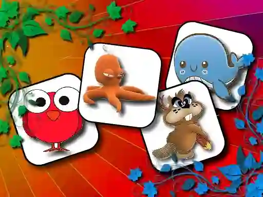 Spel Funny Animals Memory på nätet