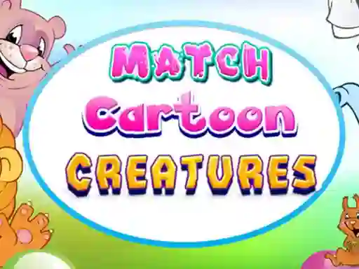 Spel Match Cartoon Creatures på nätet