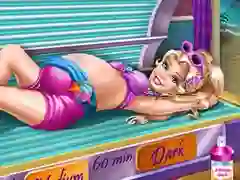 Spel Pregnant Princess Tanning Solarium på nätet