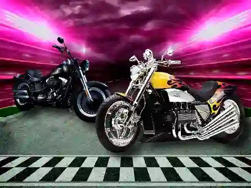 Spel Motorbike Puzzle Challenge på nätet