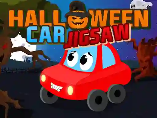 Spel Halloween Car Jigsaw på nätet