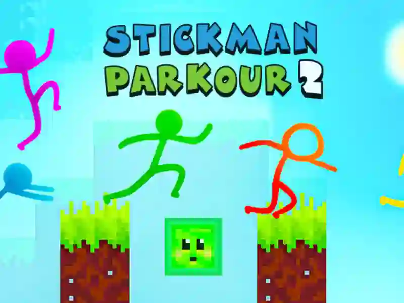 Spel Stickman Parkour 2 på nätet