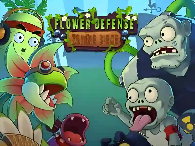 Spel Flower Defense Zombie Siege på nätet